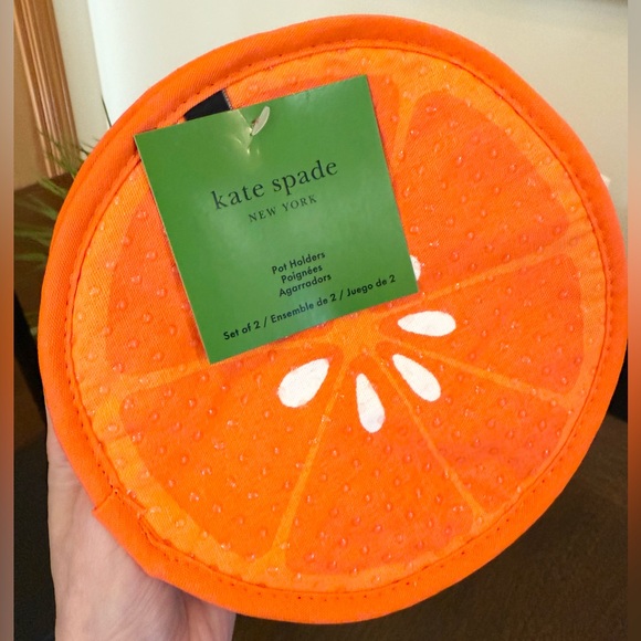 kate spade Other - Kate Spade Squeeze the Day gingham pot holder 2-pack set
